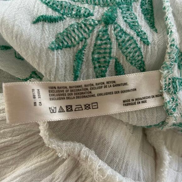 Lilka Anthropologie Women Sleeveless Tank Top Boho Made in India White Large - Picture 7 of 9